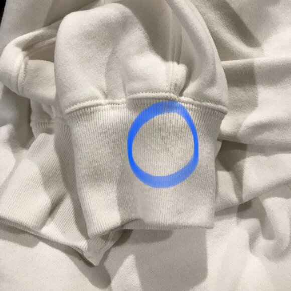 Abercrombie & Fitch Sweatshirt Women's Small White Pullover Cropped Balloon Soft - Picture 7 of 14